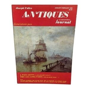 Antiques & Cabinetmakers Journal Jan-Feb 1980 Paul Getty Yolles Vintage VG
